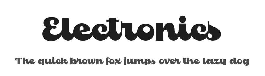 Electronics by Måns Grebäck — Script Handwritten Font