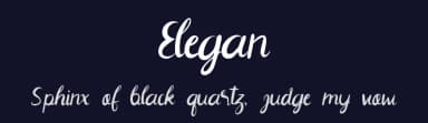 Elegan by 3w protype — Script Handwritten Font — thumbnail 2