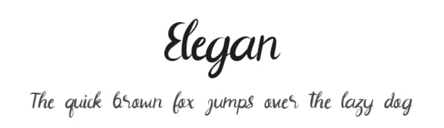 Elegan by 3w protype — Script Handwritten Font