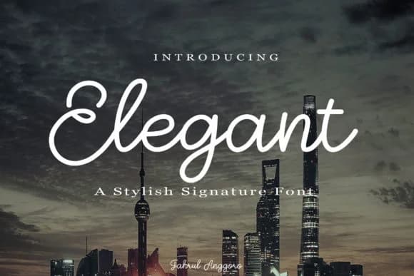 Elegant Font by Fahrul Anggoro — Script Handwritten Font