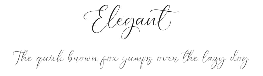 Elegant by AV Type — Script Handwritten Font