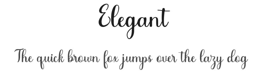 Elegant by Sugeng Choirul — Script Handwritten Font