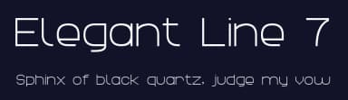 Elegant Line 7 by Style-7 — Sans Serif Font — thumbnail 2