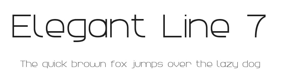Elegant Line 7 by Style-7 — Sans Serif Font — preview 1