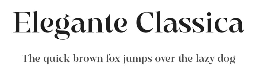 Elegante Classica by Moka Type Studio — Serif Font