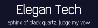 Elegan Tech by G3Typefaces — Sans Serif Font — thumbnail 2