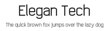 Elegan Tech by G3Typefaces — Sans Serif Font — thumbnail 1