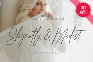Elegantly & Modest Duo Font by varianskills — Script Handwritten Font — thumbnail 1