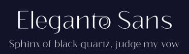 Eleganto Sans by Ardyana Types — Sans Serif Font — thumbnail 2