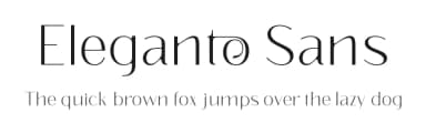 Eleganto Sans by Ardyana Types — Sans Serif Font — thumbnail 1