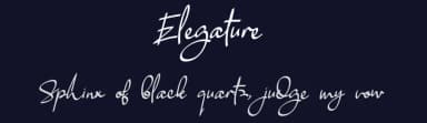 Elegature by Emanes Dsign — Script Handwritten Font — thumbnail 2