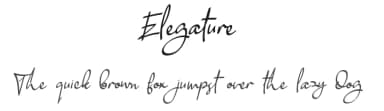 Elegature by Emanes Dsign — Script Handwritten Font — thumbnail 1