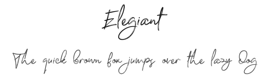 Elegiant by Emanes Dsign — Script Handwritten Font — preview 1