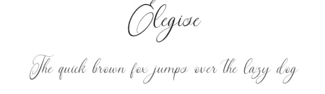 Elegise by Nathatype — Script Handwritten Font