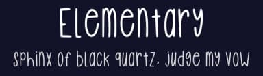 Elementary by Jes — Script Handwritten Font — thumbnail 2
