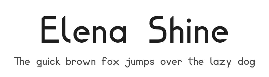 Elena Shine by Ideas and Apps — Sans Serif Font