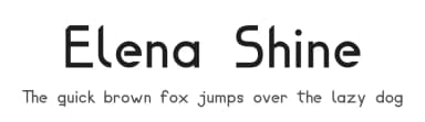 Elena Shine by Ideas and Apps — Sans Serif Font — thumbnail 1