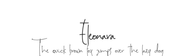 Eleonara by Chichucha — Script Handwritten Font