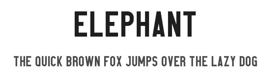 Elephant by VPcreativeshop — Sans Serif Font