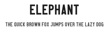 Elephant by VPcreativeshop — Sans Serif Font — thumbnail 1