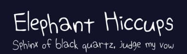 Elephant Hiccups by Kimberly Geswein — Script Handwritten Font — thumbnail 2