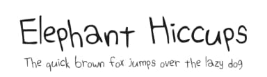 Elephant Hiccups by Kimberly Geswein — Script Handwritten Font — thumbnail 1