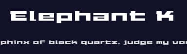 Elephant K by Designer's High — Dingbats Font — thumbnail 2