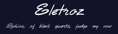Eletroz by Intellecta Design — Script Handwritten Font — thumbnail 2