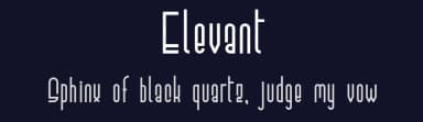 Elevant by Mellamanpel — Sans Serif Font — thumbnail 2