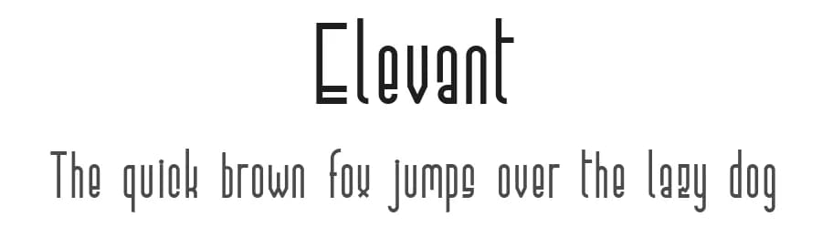Elevant by Mellamanpel — Sans Serif Font