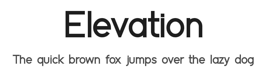 Elevation by Geronimo Font Studios — Sans Serif Font