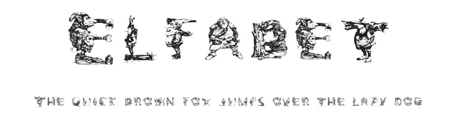 Elfabet — Dingbats Font