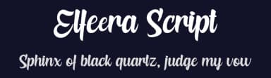 Elfeera Script by Arie Iskandar — Script Handwritten Font — thumbnail 2