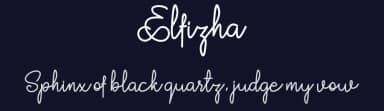 Elfizha by Minetype Studio — Script Handwritten Font — thumbnail 2