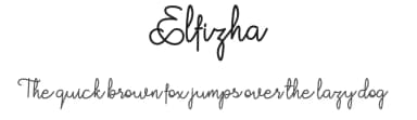 Elfizha by Minetype Studio — Script Handwritten Font — thumbnail 1