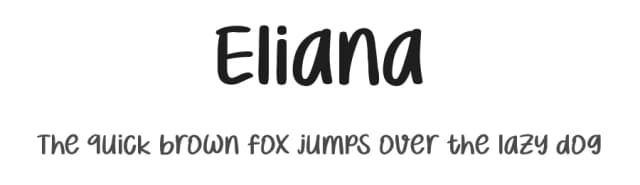 Eliana by Pinisiart — Script Handwritten Font