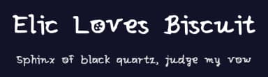Elic Loves Biscuit by Cindyyo — Script Handwritten Font — thumbnail 2