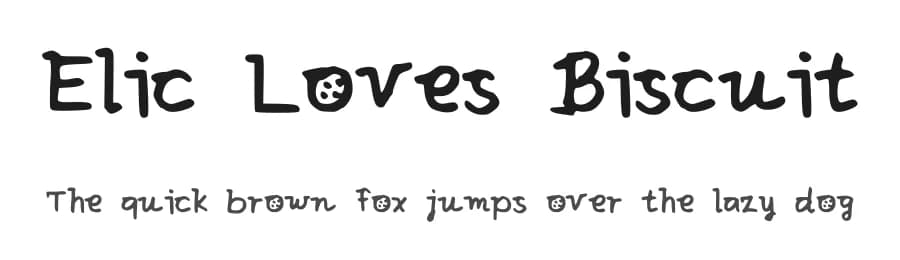 Elic Loves Biscuit by Cindyyo — Script Handwritten Font