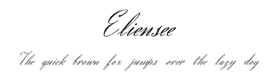 Eliensee by Intellecta Design — Script Handwritten Font