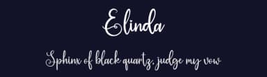 Elinda by Goodrichees — Script Handwritten Font — thumbnail 2