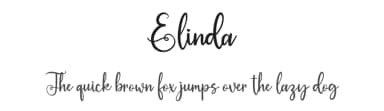 Elinda by Goodrichees — Script Handwritten Font — thumbnail 1
