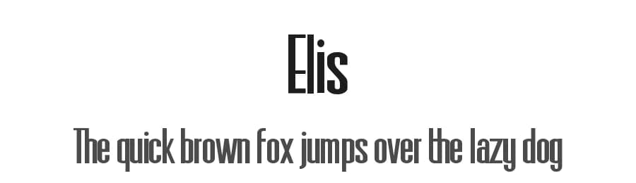 Elis by Matias Romero — Sans Serif Font — preview 1