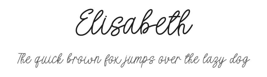 Elisabeth by Graphix Line Studio — Script Handwritten Font