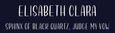 Elisabeth Clara by Dominique Demetz — Script Handwritten Font — thumbnail 2