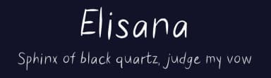 Elisana by Blue Sky — Script Handwritten Font — thumbnail 2