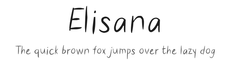 Elisana by Blue Sky — Script Handwritten Font