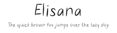 Elisana by Blue Sky — Script Handwritten Font — thumbnail 1