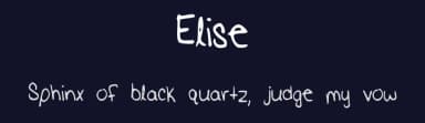 Elise by Elise Grakowsky — Script Handwritten Font — thumbnail 2