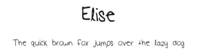 Elise by Elise Grakowsky — Script Handwritten Font — thumbnail 1