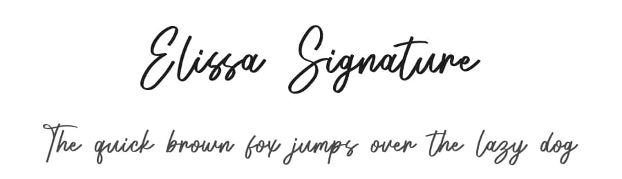Elissa Signature by Bluestype Studio — Script Handwritten Font